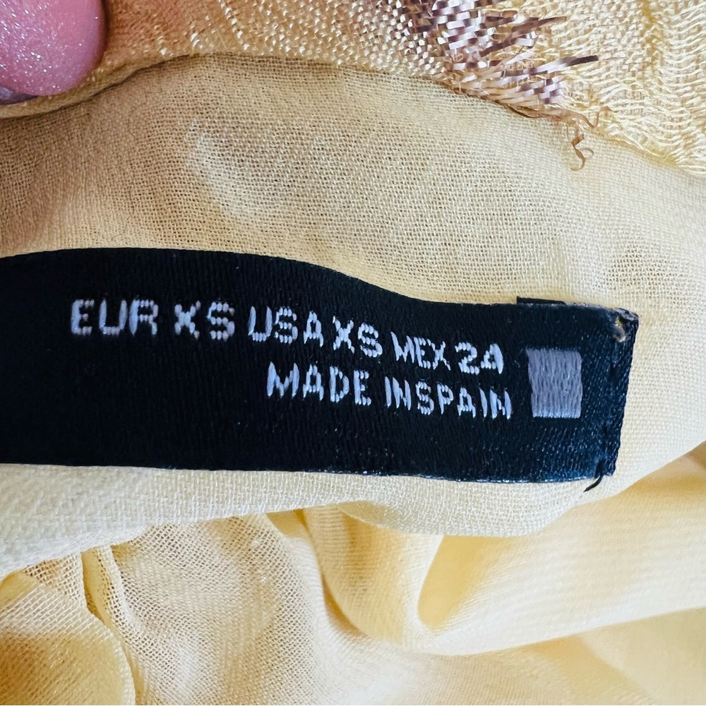 Zara Limited Edition Yellow Halterneck Midi Dress - Picture 15 of 16